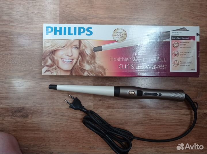 Конические щипцы для завивки волос Philips