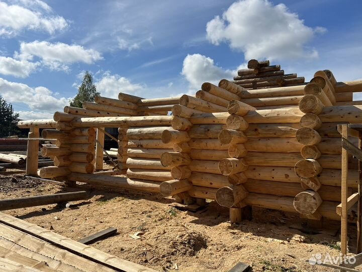 Готовый сруб бани из кедра