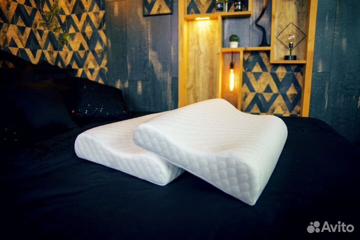 Подушка ортопедическая с валиками 60x40