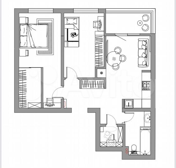3-к. квартира, 64 м², 11/18 эт.