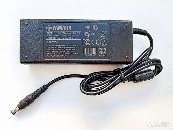 Блок питания Yamaha PSR-S500, PSR-S550, PSR-3000