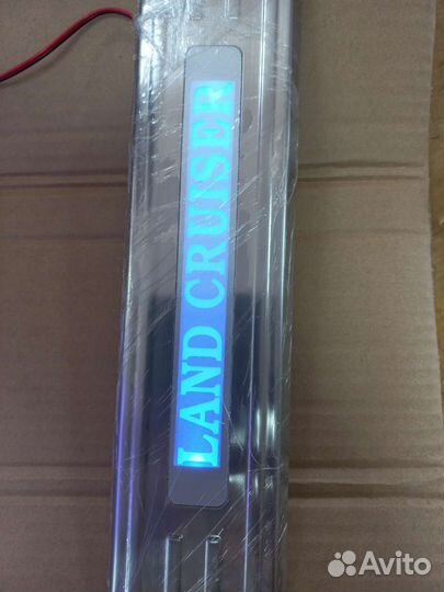 Накладки на дверные пороги Land cruiser 200