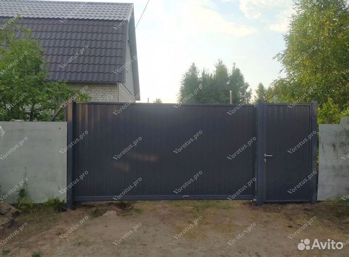Готовые ворота откатные
