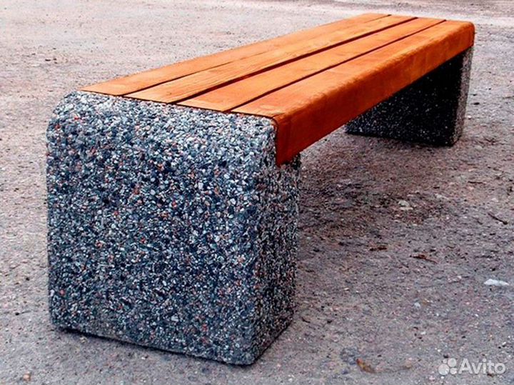 Декоративные изделия из мытого бетона