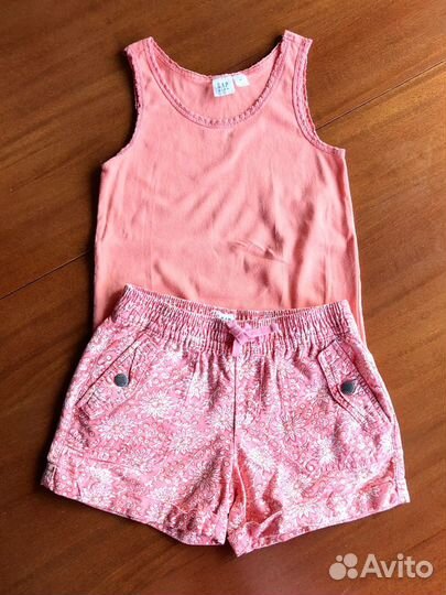 Шорты и майка gap на 6-7 лет