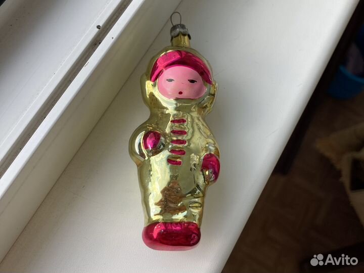 Ёлочная игрушка космонавт СССР