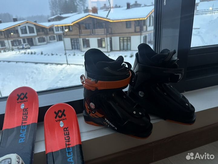 Комплект детский Лыжи + Ботинки