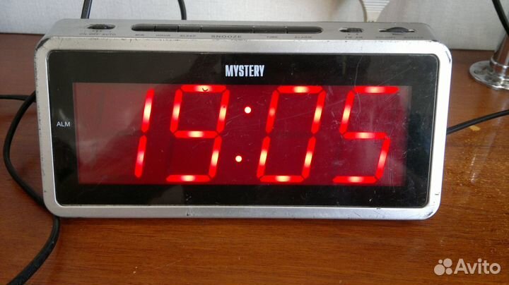 Сетевой часы-будильник mystery mcr-60