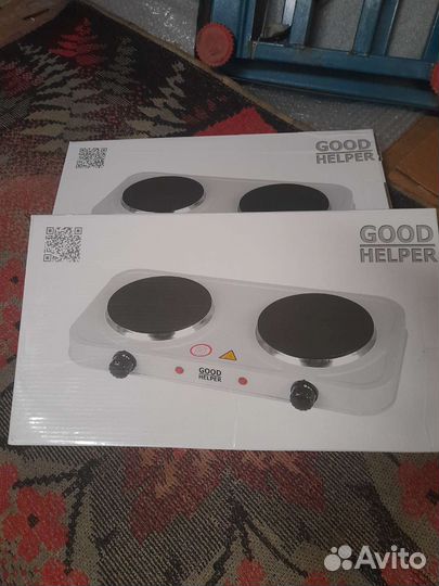 Плитка электрическая 2 конфорки дисковая
