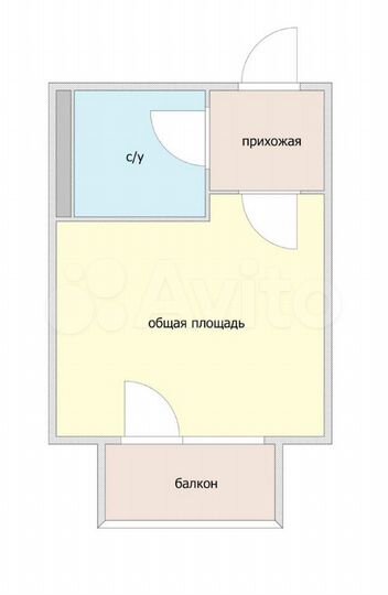 Квартира-студия, 22 м², 2/9 эт.