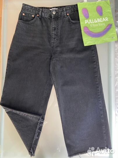 Джинсы Pull&Bear широкие прямые с высокой посадкой