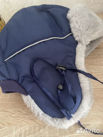 Шапка Зимняя для мальчика 50-52 размер