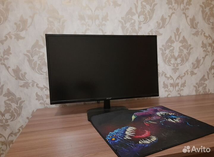 Монитор Acer(75герц) EK240YCbi черный + коврик