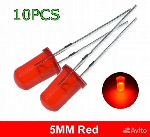 Набор светодиодов разных цветов (50шт)