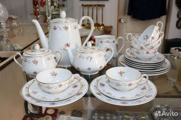 Сервиз фарфоровый чайный Jlmenau 50-60е г