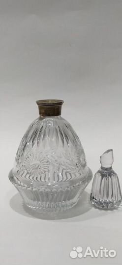 Графин Штоф Хрусталь Серебро Клеймо звезда Испания
