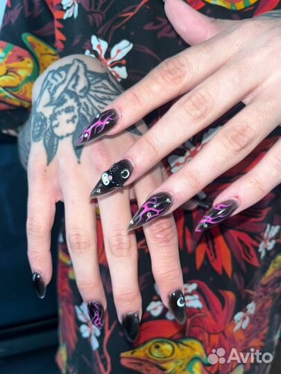 Наращивание ногтей, коррекция