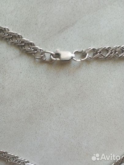 Мужская серебряная цепь