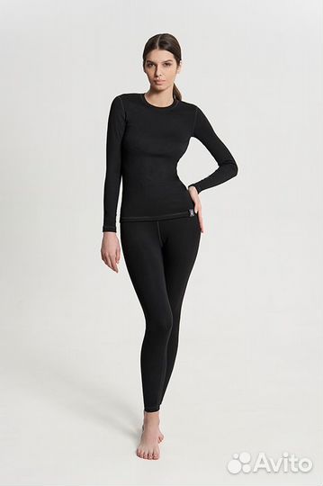 Облегающий термокомплект, лонгслив и леггинсы