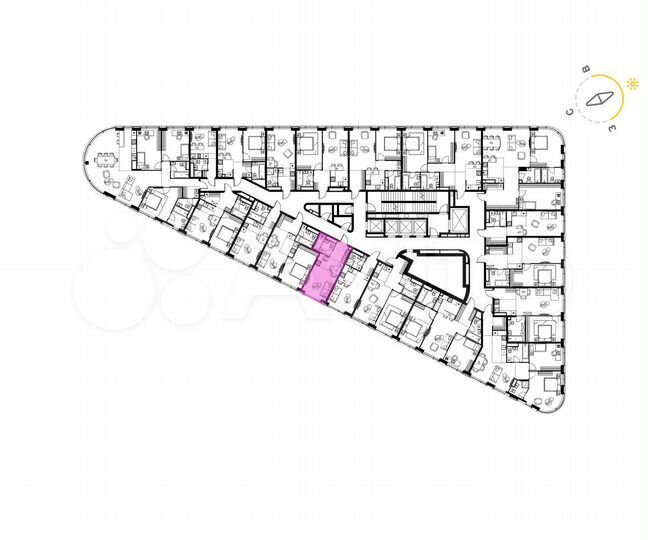 Квартира-студия, 25,3 м², 14/19 эт.
