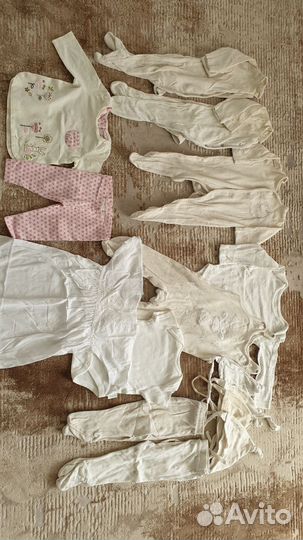 Вещи пакетом на девочку от 0 до 2х лет
