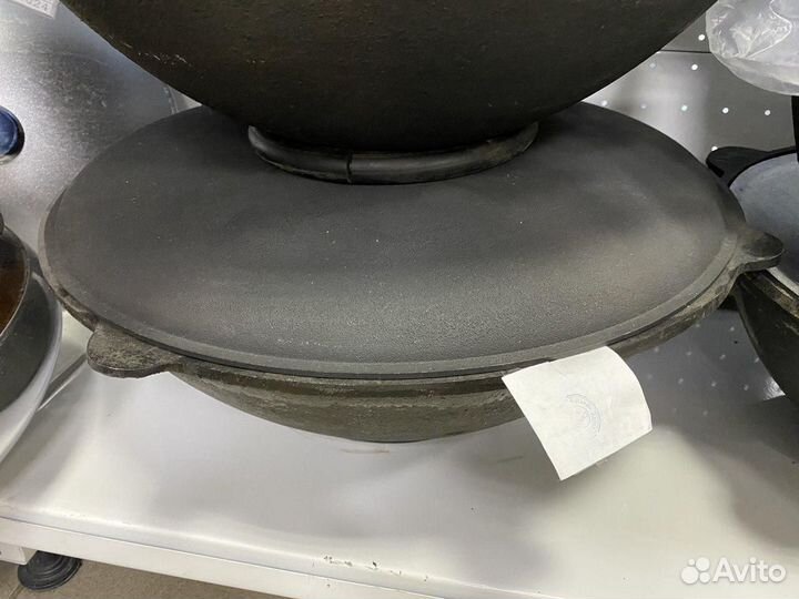 Казан чугунный 22л с чугунной. крышкой, Узбекистан