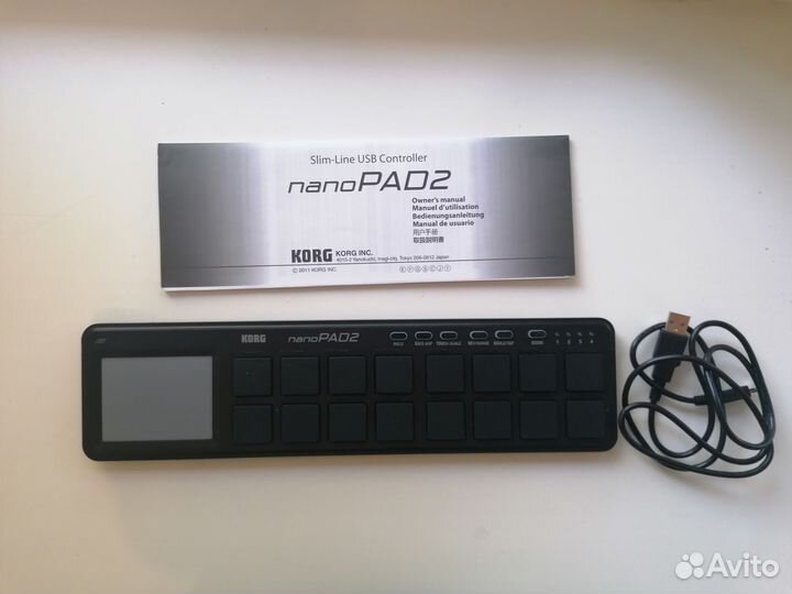 Korg nanopad2 USB-midi контроллер