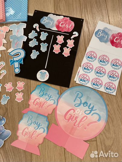 Карточки для гендер пати