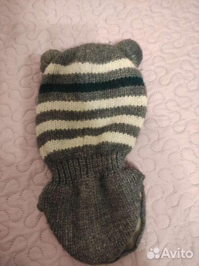 Шапка шлем детская