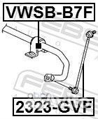 Втулка стабилизатора перед прав/лев vwsb-B7F