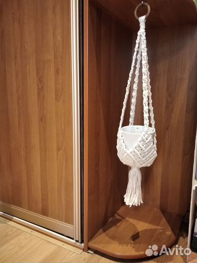 Кашпо из макраме