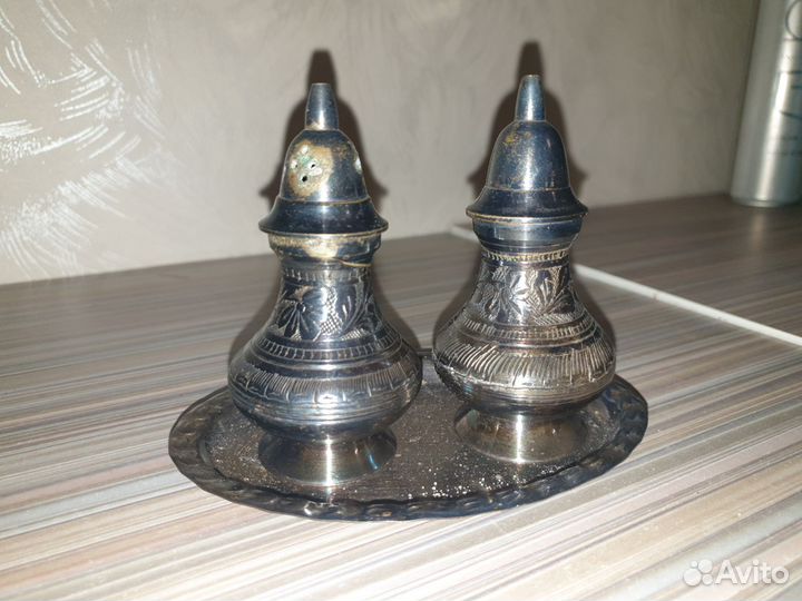 Набор для специй СССР, мельхиор