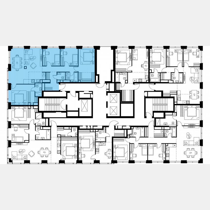 5-к. квартира, 117,3 м², 36/48 эт.