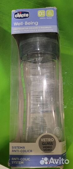 Бутылочка Chicco Well-Being Boy 0мес.+, 240