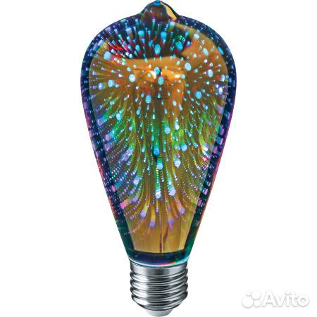 Лампа Navigator NLL-3drgb-ST64-2-230-Е27 61487