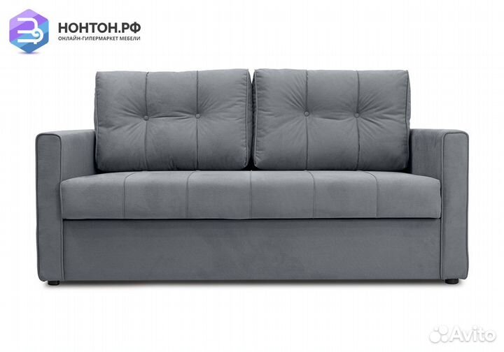 Диван еврокнижка Лео темно-серый