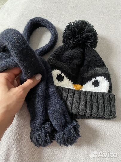 Набор шапка и Шарф 1-2 года 300