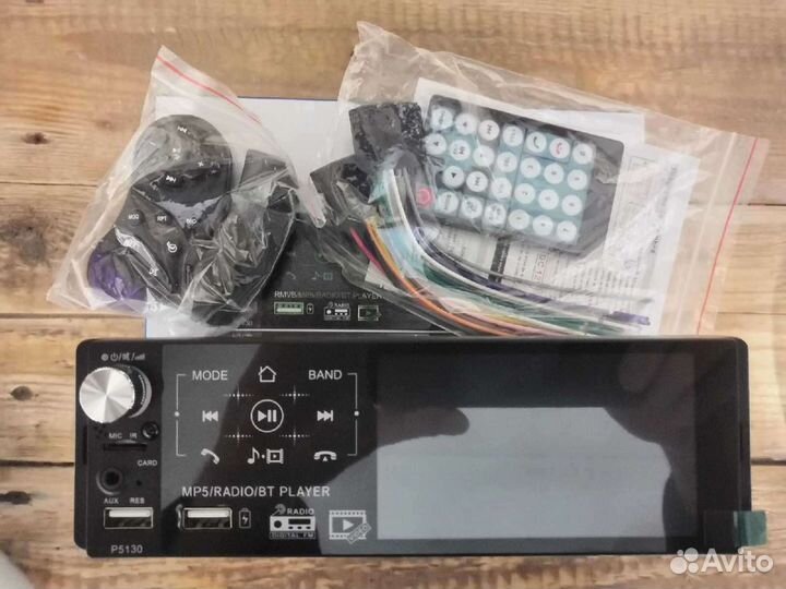 Магнитола 1 din. Сенсорная с экраном. Bluetooth