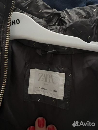 Пуховик зимний zara 104