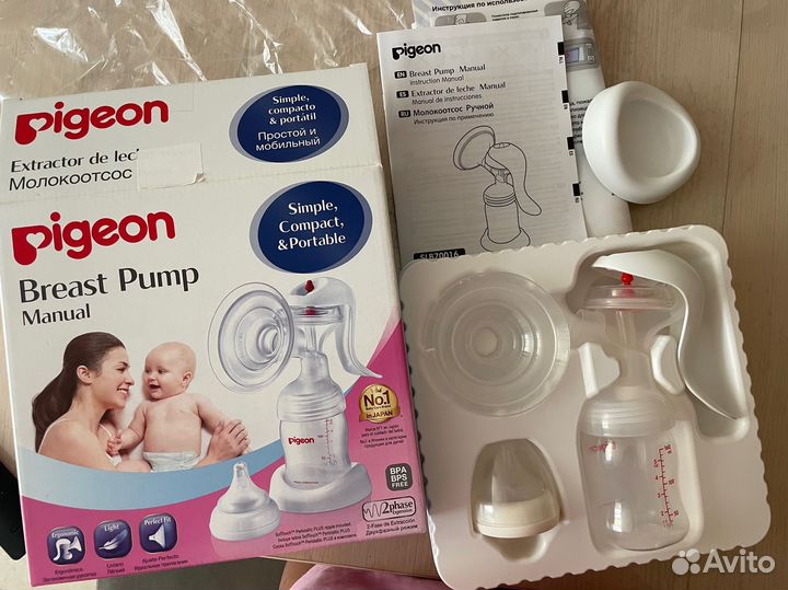Молокоотсос ручной pigeon двухфазный