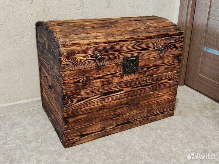 Сундук ящик деревянный ручной работы, сосна