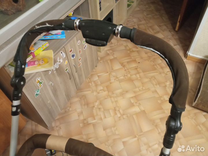 Коляска Capella S-803 Сибирь бежевый/коричневый