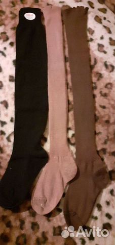 Чулки х/б трикотажные