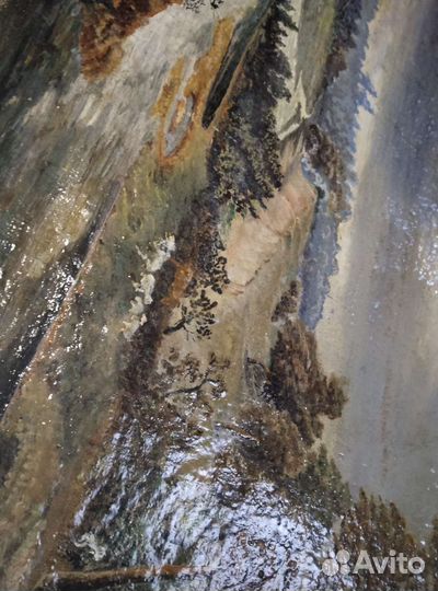 Старая картина. Холст, масло