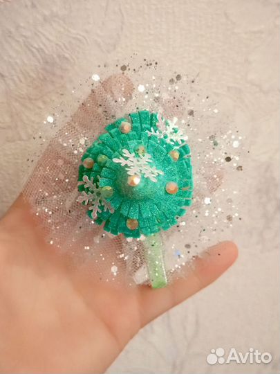 Заколка елочка