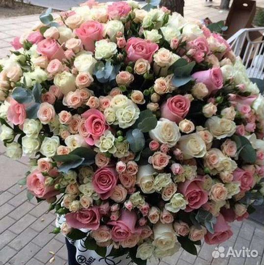 Цветы розы букет