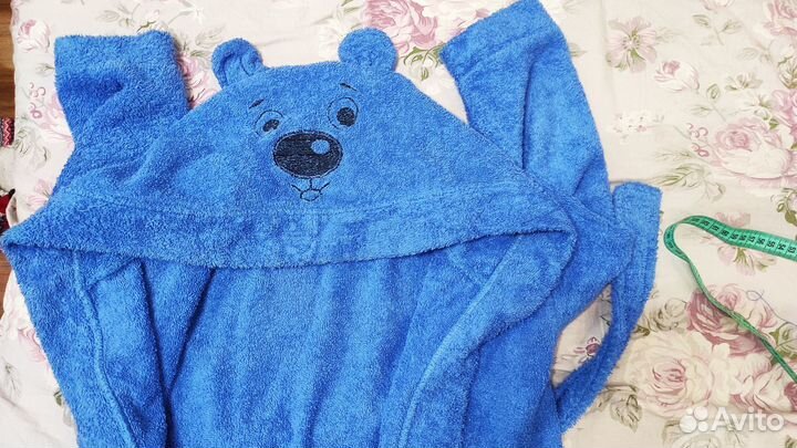 Халат махровый банный для мальчика, размер 140