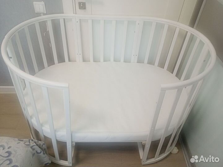 Кроватка овальная 7 в 1