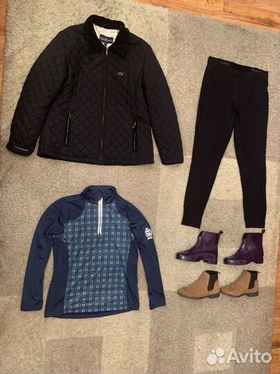 Бриджи куртка ботинки для верховой езды L