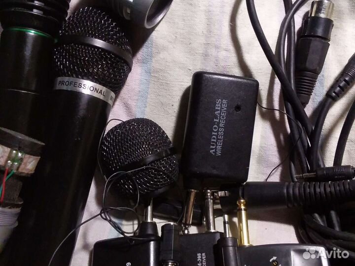 Запчасти, комплектующие к микрофонам+провода